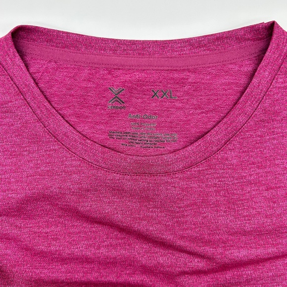 Xersion Women's Brilliant Fuchsia Crew Neck Long Sleeve T-Shirt Size XL XXL - Picture 10 of 10